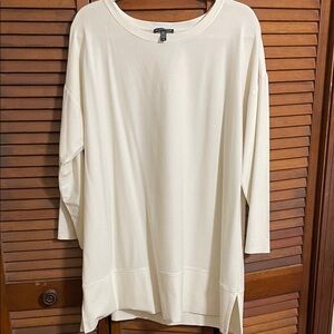 Eileen Fisher Cream Tunic Top